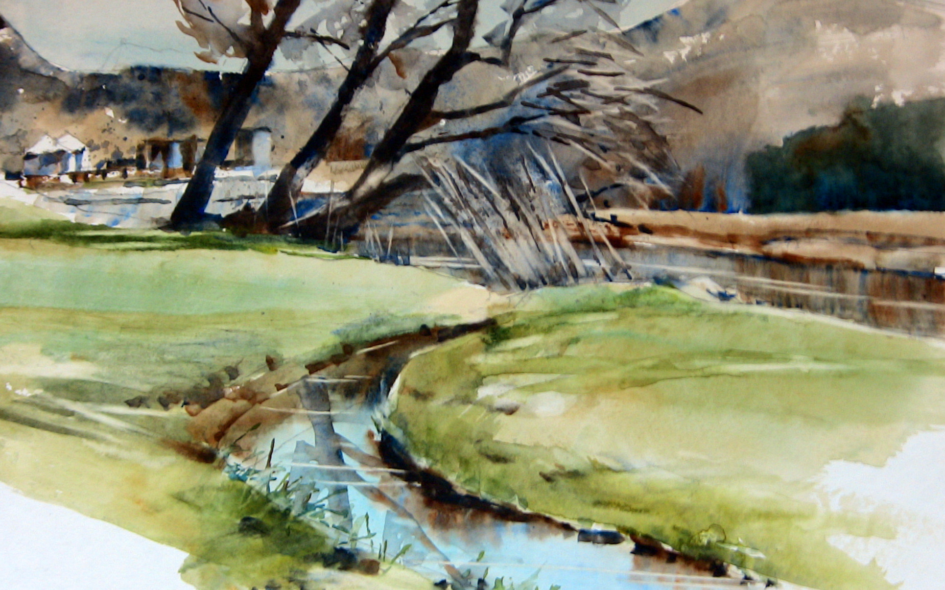 Kunstakademi Allgäu in Betzigau Aquarell unterwegs Atelierkurs Oktober 2025 Bieitragsbild